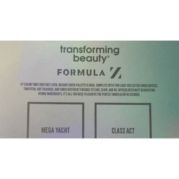 Formula Z Transforming Beauty Cheek Palette Highlighters Blushes Glow NEW - Picture 6 of 7